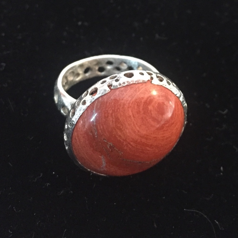 Nantucket Artisan Crafted Jasper and Sterling Silver Ring